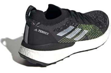 Image of Adidas Terrex Two Ultra Primeblue Trail Running Shoes - Men's, Core Black/Ftwr White/Solar Yellow, 11, H69066-11