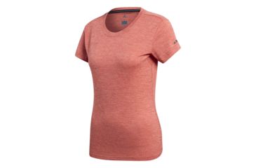 Image of Adidas Terrex Tivid Women's Short Sleeve Tee, Trace Scarlet, Large, CG0214-L