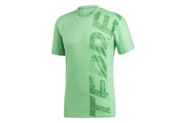 Image of Adidas Terrex Trail Cross Men's Short Sleeve Tee Shirt, Energy Green, 2XL, CF4723-2XL