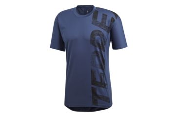 Image of Adidas Terrex Trail Cross Men's Short Sleeve Tee Shirt, Noble Indigo, Extra Large, CG2480-XL