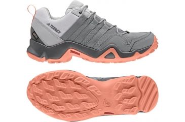 Image of Adidas Terrex Women's Terrex AX2R GTX Hiking Shoes, Grey Three/Grey Three/Chalk Coral, 5 US, CM7854-5