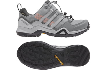Image of Adidas Terrex Women's Terrex Swift R2 GTX Hiking Shoes, Grey Three/Grey Two/Chalk Coral, 5 US, CM7506-5