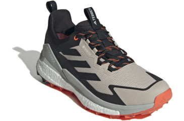 Image of Adidas Terrex 2.0 Free Hiker Low GORE-TEX Hiking Shoes - Mens, Wonder Beige/Core Black/Semi Impact Orange, 11 US, IG5459-11