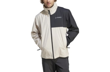 Image of Adidas Terrex Multi Rain Rdy Two-Layer Rain Jacket - Mens, Wonder Beige/Black, Medium, IP3837-M