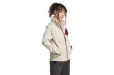 Image of Adidas Terrex Multi Rain Rdy Two-Layer Rain Jacket - Womens, Wonder Beige/Shadow Red, Small, IP3839-S