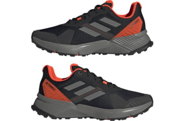 Image of Adidas Terrex Soulstride Trail Running Shoes - Mens, Core Black/Grey Four/Solar Red, 6 US, IF5010-6