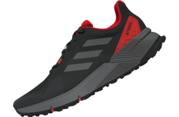Image of Adidas Terrex Soulstride Trail Running Shoes - Mens, Core Black/Grey Four/Solar Red, 6 US, IF5010-6