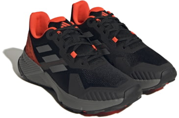 Image of Adidas Terrex Soulstride Trail Running Shoes - Mens, Core Black/Grey Four/Solar Red, 6 US, IF5010-6