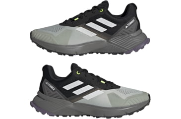 Image of Adidas Terrex Soulstride Trail Running Shoes - Mens, Wonder Silver/Crystal White/Lucid Lemon, 11.5 US, IF5013-11.5
