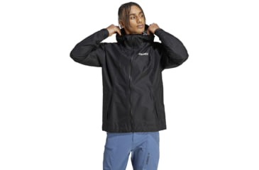 Image of Adidas Terrex Xperior Gore Tex Paclite Rain Jacket - Mens, Black, Small, HN2906-S