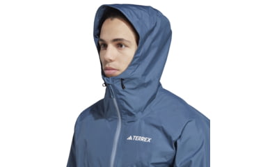 Image of Adidas Terrex Xperior Gore Tex Paclite Rain Jacket - Mens, Wonder Steel, Large, HN2908-L
