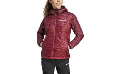 Image of Adidas Terrex Xperior Varilite PrimaLoft Hooded Jacket - Womens, Shadow Red, Large, IB4182-L