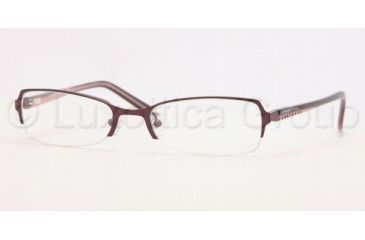 Image of Adrienne Vittadini Eyeglasses AV6075B with Lined Bifocal Rx Prescription Lenses, Select Frame Color / Lens Diameter Plum Frame / 53 mm Prescription Lenses