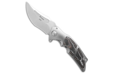 Image of Adv Tactical ADV Tactical Brawler Frame Lock Knife Copper Carbon Titanium 4" Satin, Gray/Black, Bohler M390, adult, BHQ-227523