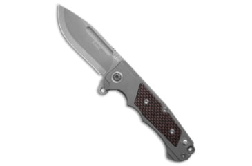 Image of Adv Tactical ADV Tactical Mini Ratel Frame Lock Knife Red/Black Titanium 3.6" Two Tone, Gray/Black/Red, CPM S35VN, adult, BHQ-227526