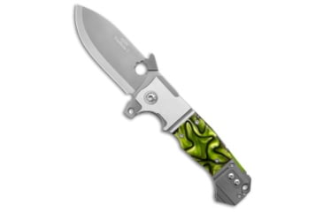 Image of Adv Tactical ADV Tactical Trailboss Frame Lock Knife Green Kirinite / Titanium 4" Two Tone, Gray/Green, CPM S35VN, adult, BHQ-227520