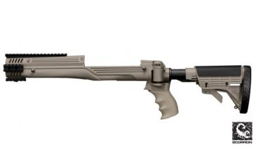 Image of ATI Outdoors Ruger Mini-14/Mini-30 Strikeforce Non-Adjustable Non-Side Folding Stock Desert Tan w/ Scorpion Recoil System A2201006