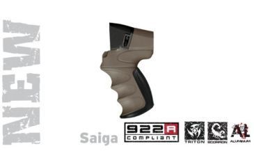 Image of ATI Outdoors Saiga Talon Tactical Shotgun Rear Pistol Grip Desert Tan w/ Scorpion Recoil Pistol Grip A5202354