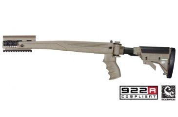 Image of ATI Outdoors SKS Strikeforce Six Position Adjustable Non-Side Folding Stock Desert Tan w/Scorpion Recoil System A2201017