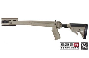 Image of ATI Outdoors SKS Strikeforce Non-Adjustable Side Folding Stock Desert Tan w/ Scorpion Recoil System A2201019