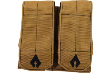 Image of Advance Warrior Solutions Double Mag Pouch for AR15, AR10, AK47, Tan, ARDMP-TN
