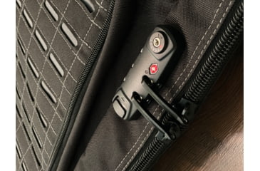 Image of Advance Warrior Solutions Frame 36in Rifle Case w/ Backpack Strap, TSA Lock, 600D Poly PVC, Black/Gray, FR36RBP-BL/GR/TSA