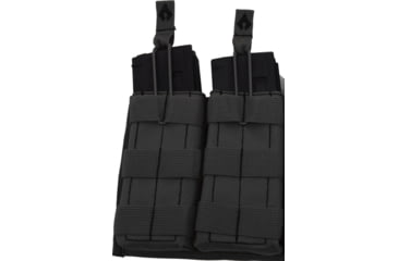 Image of Advance Warrior Solutions Open Top Double Mag Pouch for AR15, AR10, AK47, Black, AROTDMP-BL