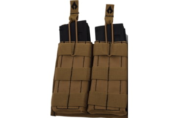 Image of Advance Warrior Solutions Open Top Double Mag Pouch for AR15, AR10, AK47, Tan, AROTDMP-TN