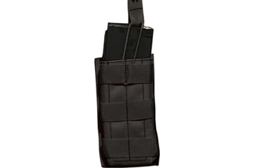 Image of Advance Warrior Solutions Open Top Single Mag Pouch for AR15, AR10, AK47, Black, AROTSMP-BL