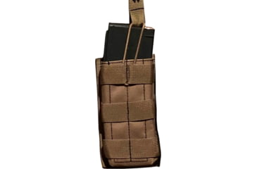 Image of Advance Warrior Solutions Open Top Single Mag Pouch for AR15, AR10, AK47, Tan, AROTSMP-TN