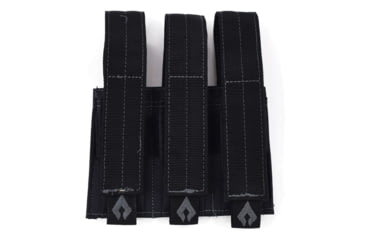Image of Advance Warrior Solutions Pistol Triple Mag Pouch, 600D Poly PVC, Black, PTMP-BL
