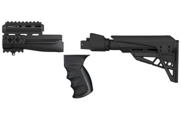 Image of EDEMO ATI Outdoor AK-47 Elite Package Mil-Spec Stock w/ TactLite Cheekrest, Strikeforce Handguard, X1 Pistol Grip, Scorpion Recoil System, Black, One Size, B-2-10-1092-EDEMO2