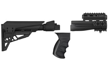 Image of EDEMO ATI Outdoor AK-47 Elite Package Mil-Spec Stock w/ TactLite Cheekrest, Strikeforce Handguard, X1 Pistol Grip, Scorpion Recoil System, Black, One Size, B-2-10-1092-EDEMO2