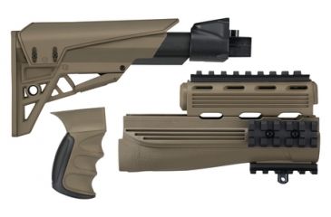 Image of USED ATI Outdoor AK-47 Elite Package Mil-Spec Stock w/ TactLite Cheekrest, Strikeforce Handguard, X1 Pistol Grip, Scorpion Recoil System, Flat Dark Earth, One Size, B-2-20-1092-EDEMO2, Condition Like New, Inspect and Rebox