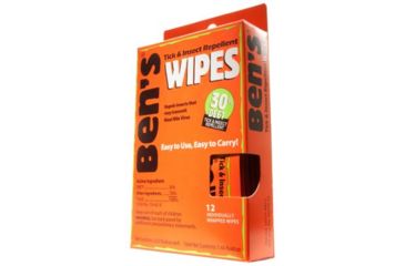 Image of Ben's 30 Insectand Tick Repellent DEET Wipes 12/Box 0006-7085