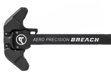 Image of Aero Precision Breach Ambidextrous Charging Handle, AR-15, 5.56x45mm NATO, Small Lever, Anodized Black/Black, APRA700100C
