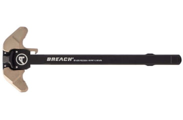Image of Aero Precision Breach Ambidextrous Charging Handle, AR-15, 5.56x45mm NATO, Small Lever, Anodized Black/Kodiak Brown, APRA700140C
