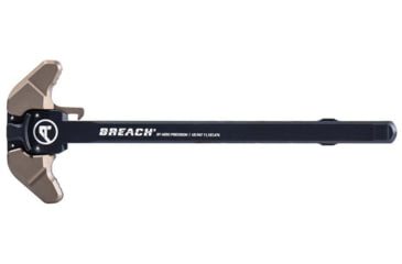 Image of Aero Precision Breach Ambidextrous Charging Handle, AR-15, 5.56x45mm NATO, Small Lever, Anodized Black/Kodiak Brown, APRA700140C