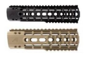 Image of Aero Precision AR15 Enhanced KeyMod Handguard/ Barrel Nut Not Included, Gen 2, Anodized Black, FDE Cerakote