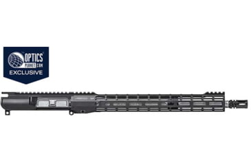 Image of Aero Precision AR15 No FA Complete Upper, 16in .223 Wylde Fluted Barrel, Mid-Length, 15in M-LOK ATLAS S-ONE HG, Anodized, Black, APAR610505M50