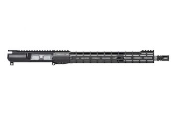 Image of Aero Precision AR15 No FA Complete Upper, 16in .223 Wylde Fluted Barrel, Mid-Length, 15in M-LOK ATLAS S-ONE HG, Anodized, Black, APAR610505M50