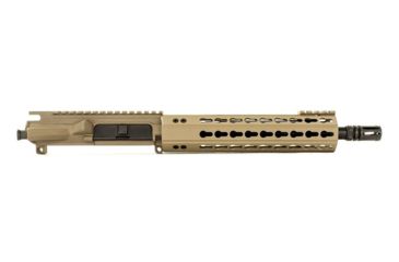 Image of Aero Precision Complete Upper Receiver, M4E1-E, 10.5in, 5.56 Barrel, Quantum 9in KeyMod Handguard, Flat Dark Earth, APAR640012P2