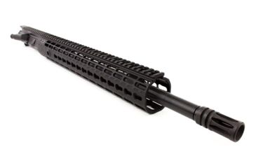 Image of Aero Precision Complete Upper Receiver, M4E1-E, 18in, 5.56 Rifle Barrel, Quantum 15in KeyMod Handguard, Anodized Black, APAR640005P8