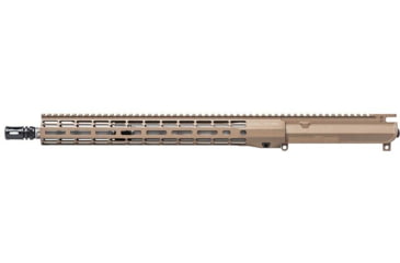 Image of Aero Precision Complete Upper Receiver, M4E1-T, .223 Wylde, 16in, SPR - Fluted, Mid Length, 1 in 8, 1/2 x 28, 15in, A2 Flash Hider, Cerakote, FDE, APAR700715M50