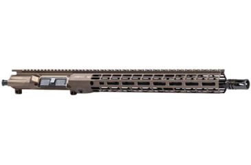 Image of Aero Precision Complete Upper Receiver, M4E1-T, RM-15, 5.56x45mm NATO, 16in, Government, Mid Length, 1 in 7, 1/2 x 28, 15in, A2 Flash Hider, Anodized, Kodiak Brown, APAR700401M7