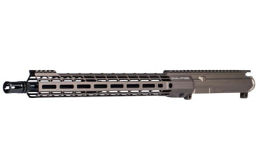 Image of Aero Precision Complete Upper Receiver, M4E1-T, SM-15, 5.56 x 45, 16in, Government, Mid Length, 1 in 7, 1/2 x 28, 15in, A2 Flash Hider, Anodized, Kodiak Brown, Kodiak Brown Anodized, APAR700392M7