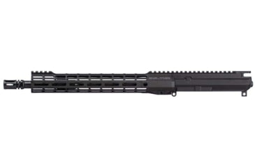 Image of Aero Precision Complete Upper Receiver, M4E1-T, SM12.7, 5.56 x 45, 13.9in, Government, Mid Length, 1 in 7, 1/2 x 28, 12.7in, A2 Flash Hider, Anodized, Black, Black, APAR700104M99
