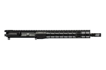 Image of Aero Precision Complete Upper Receiver, M4E1 Threaded PRO, 5.56, 13.7in Barrel, Gov Profile, Mid-Length Gas System, 1-7 Twist, 1/2 x 28 Thread, ATLAS R-ONE Handguard, VG6 Delta Flash Hider, Anodized, Black, APUG700704M104-1