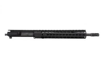Image of Aero Precision M4E1 Complete Upper Receiver, AR-15, 5.56x45mm NATO, 14.5 in Mid Length Barrel, 12 in KeyMod Handguard, No BCG/CH, Anodized, Black, APAR640231P5