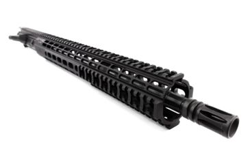 Image of Aero Precision M4E1 Mid Barrel Complete Upper Receiver w/Flash Hider, AR-15, 5.56x45mm NATO, 16in Mid Length Barrel, 15in Quad Rail Handguard, No BCG/CH, Anodized, Black, APAR640251Q7